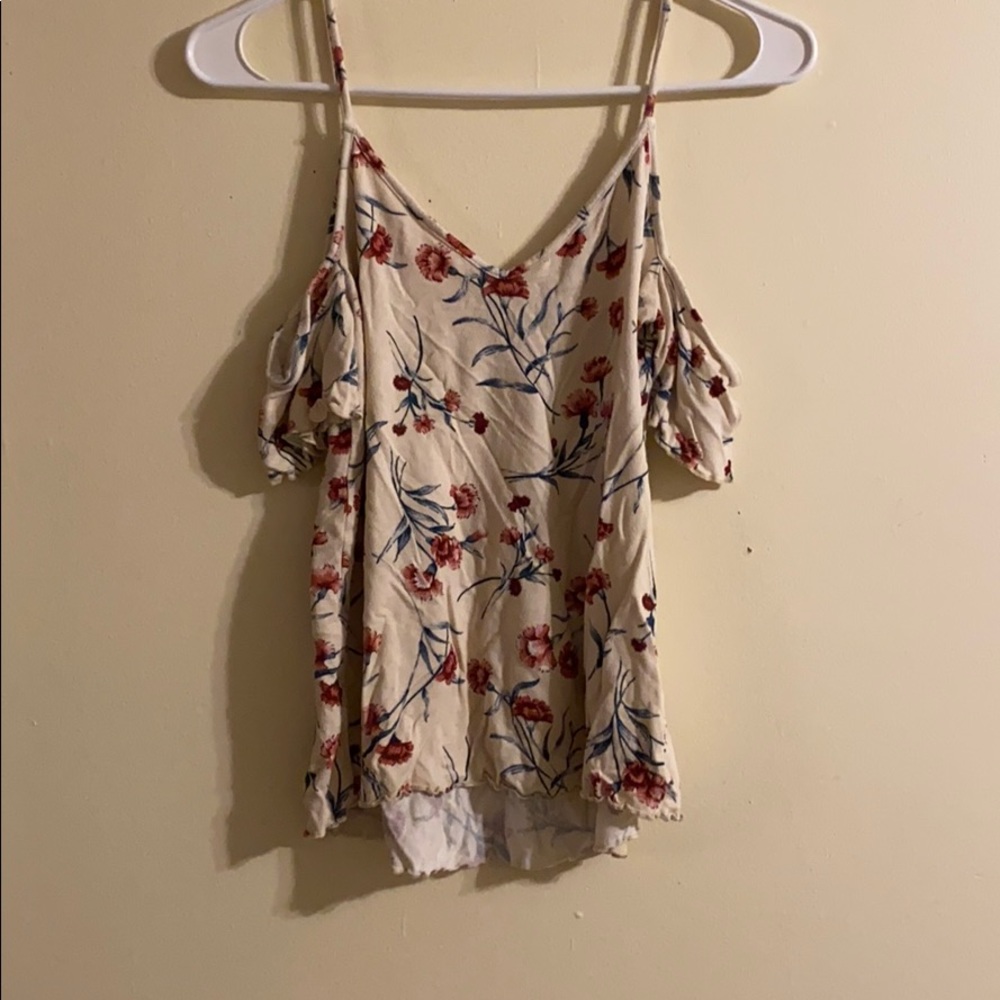 AE Soft & Sexy Crepe Cold Shoulder Tee